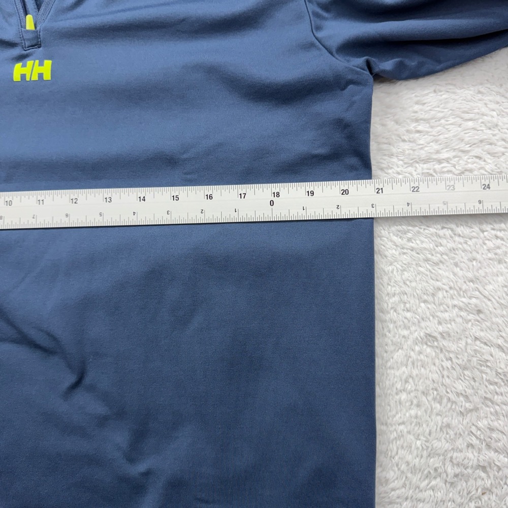 Helly Hansen Mens XL Navy Blue Quarter Zip Athletic Pullover Shirt - Picture 5 of 9